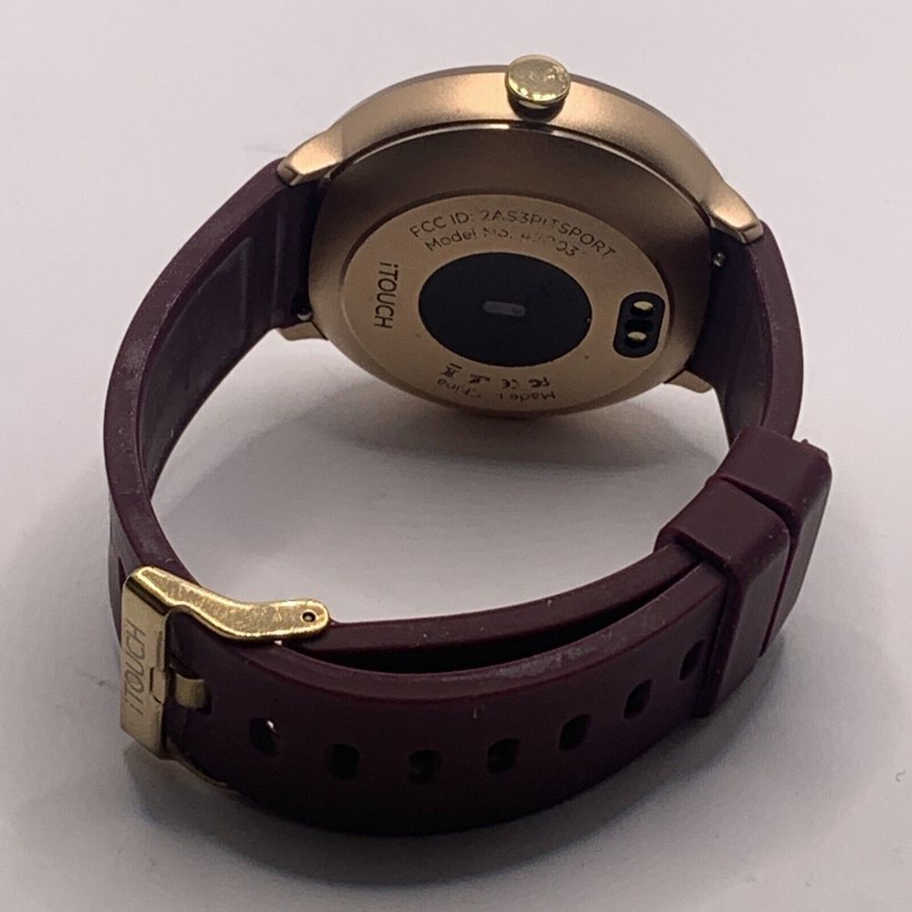 ITouch Sport IT42003R02I-031 Burgundy Silicone Strap Touchscreen SmartWatch QU17 - Picture 8 of 9